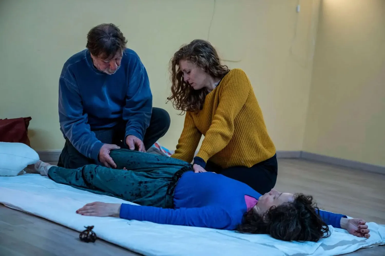 Il maestro Alfredo D'Angelo insegna lo Shiatsu